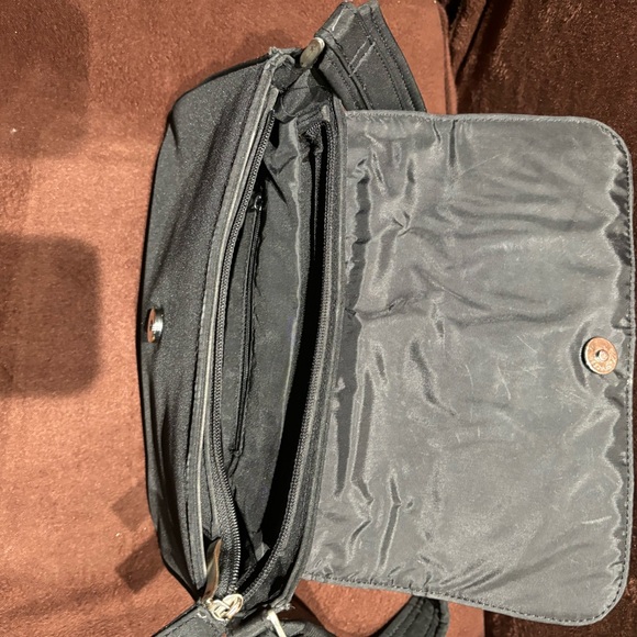 Women's Black Mini Rectangular Flap Shoulder Bag - Picture 9 of 12